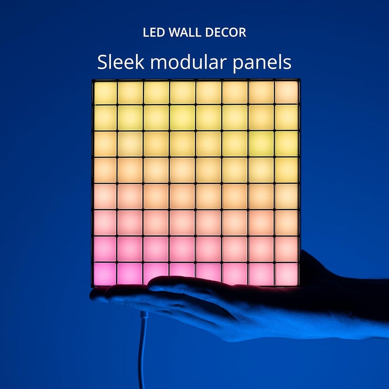 Twinkly Squares Extension Kit, RGB LED Panels Kit, Including 3 Extension Panels and Connection Cables, Compatible with HomeKit, Alexa and Google Home, Gaming Lights and Streaming, 16M+ Colors - Image 3